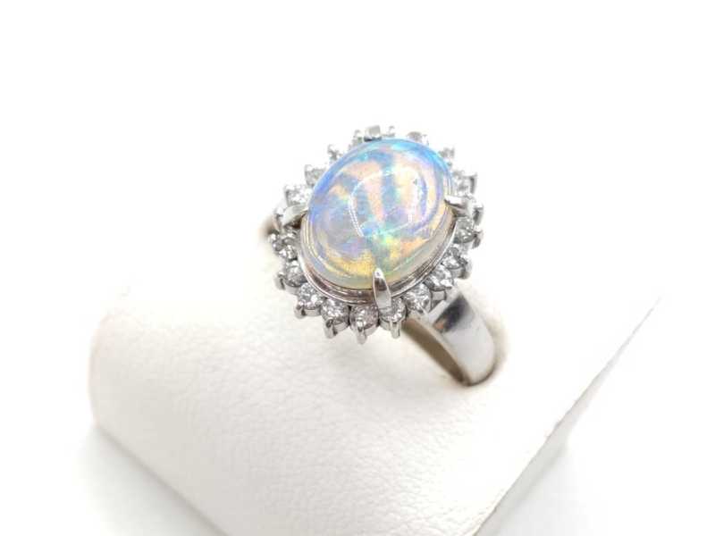 宝石買取 リング Pt900 オパール